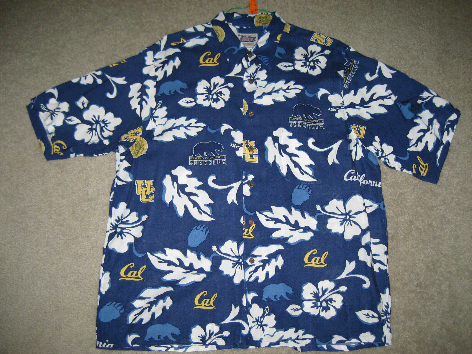 XL California Golden Bears Hawaiian Shirt 'Golden Bears Pride'