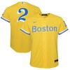 Xander Bogaerts Boston Red Sox 2021 City Connect Replica Player Jersey - Gold/light Blue Mlb