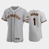 1 Mauricio Dubon Gray Road San Francisco Giants Jersey - Robokeg