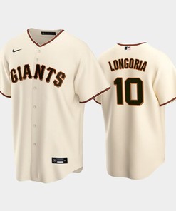 10 Evan Longoria Cream Home San Francisco Giants Jersey - Robokeg