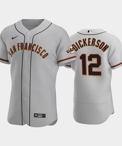 12 Alex Dickerson Gray Road San Francisco Giants Jersey - Robokeg