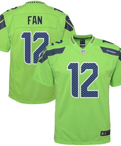 12s Seattle Seahawks Color Rush Game Jersey - Green Nfl - Robokeg