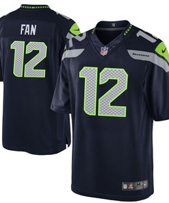 12s Seattle Seahawks Nike Youth Team Color Game Jersey - College Navy - Robokeg