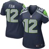 12s Seattle Seahawks Womens Game Jersey - College Navy Nfl - Robokeg