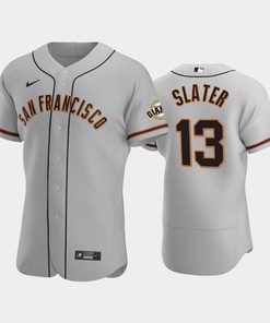13 Austin Slater Gray Road San Francisco Giants Jersey - Robokeg