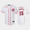 15 Nick Senzel Youth Reds Home White Jersey - Robokeg