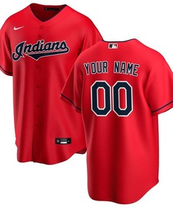 2020 Mlb Cleveland Guardians Personalized Custom Red Jersey - Robokeg