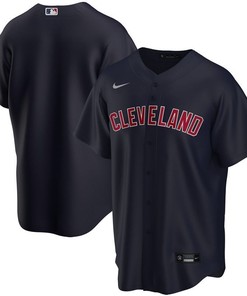 2020 Mlb Personalized Custom Dark Blue Custom Cleveland Guardians Jersey - Robokeg