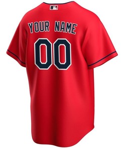 2020 Mlb Personalized Custom Red Cleveland Guardians Jersey - Robokeg