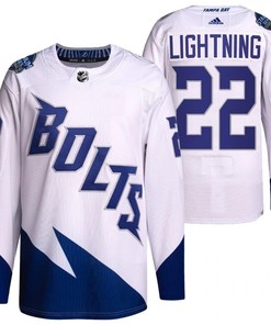 2022 Stadium Series Lightning 22 White Primegreen Jersey Jersey - Robokeg