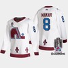 2022 Stanley Cup Champs Cale Makar 8 Colorado Avalanche White Jersey Reverse Retro - Robokeg