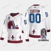 2022 Stanley Cup Champs Custom 00 Colorado Avalanche White Jersey Reverse Retro - Robokeg