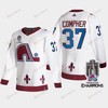 2022 Stanley Cup Champs J.T. Compher 37 Colorado Avalanche White Jersey Reverse Retro - Robokeg