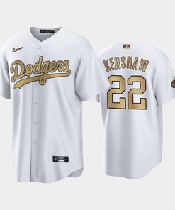2022-23 All-Star Game Los Angeles Dodgers Clayton Kershaw 22 White Jersey - Robokeg