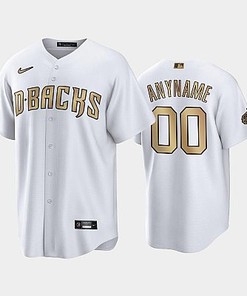 2022-23 All-Star Game NL Arizona Diamondbacks Jersey - White 00 Custom Jersey - Robokeg