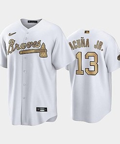 2022-23 All-Star Game NL Atlanta Braves Jersey, White 13 Ronald Acuna Jr. Jersey - Robokeg
