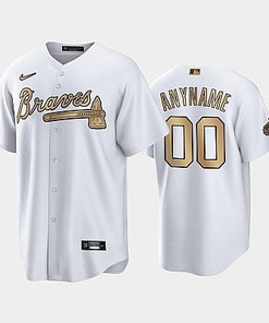 2022-23 All-Star Game NL Atlanta Braves White 00 Custom Jersey - Robokeg