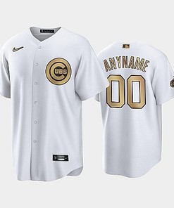 2022-23 All-Star Game NL Chicago Cubs White 00 Custom Jersey - Robokeg