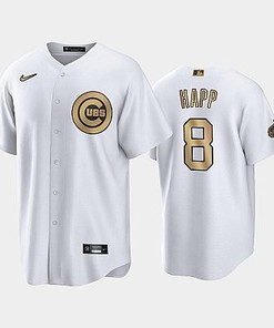 2022-23 All-Star Game NL Chicago Cubs White 8 Ian Happ Jersey - Robokeg