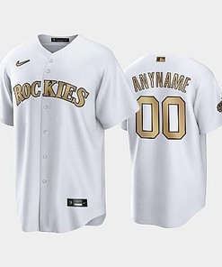 2022-23 All-Star Game NL Colorado Rockies White 00 Custom Jersey - Robokeg