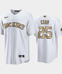 2022-23 All-Star Game NL Colorado Rockies White 25 C.J. Cron Jersey - Robokeg