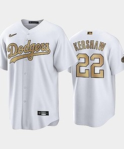 2022-23 All-Star Game NL Los Angeles Dodgers White 22 Clayton Kershaw Jersey - Robokeg