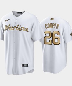 2022-23 All-Star Game NL Miami Marlins White 26 Garrett Cooper Jersey - Robokeg