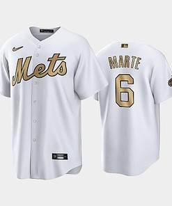 2022-23 All-Star Game NL New York Mets White 6 Starling Marte Jersey - Robokeg