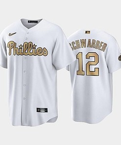 2022-23 All-Star Game NL Philadelphia Phillies White 12 Kyle Schwarber Jersey - Robokeg