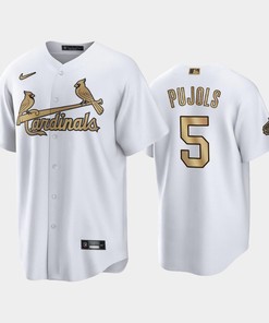 2022-23 All-Star Game NL St. Louis Cardinals White 5 Albert Pujols Jersey - Robokeg