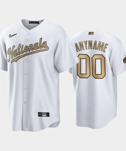 2022-23 All-Star Game NL Washington Nationals White 00 Custom Jersey - Robokeg