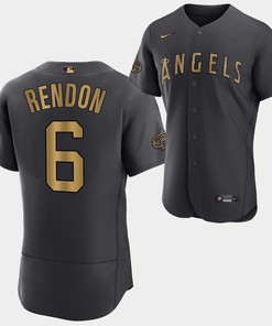 2022-23 All-Star Los Angeles Angels Anthony Rendon Charcoal Jersey - Robokeg