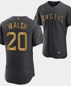 2022-23 All-Star Los Angeles Angels Jared Walsh 20 Charcoal Jersey - Robokeg