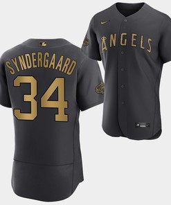 2022-23 All-Star Los Angeles Angels Noah Syndergaard Charcoal Jersey - Robokeg