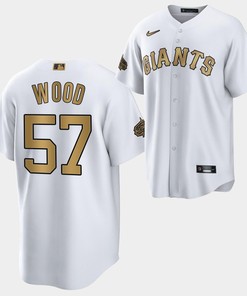 2022-23 All-Star San Francisco Giants Alex Wood 57 White Jersey - Robokeg