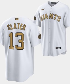2022-23 All-Star San Francisco Giants Austin Slater 13 White Jersey - Robokeg
