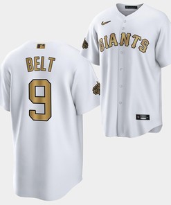 2022-23 All-Star San Francisco Giants Brandon Belt 9 White Jersey - Robokeg