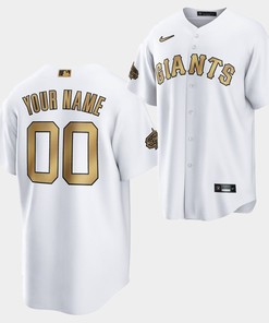2022-23 All-Star San Francisco Giants Custom 00 White Jersey - Robokeg