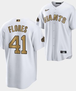 2022-23 All-Star San Francisco Giants Wilmer Flores 41 White Jersey - Robokeg