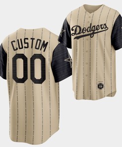 2022-23 Black Heritage Night Los Angeles Dodgers Custom 00 Gold Jersey Exclusive Edition - Robokeg