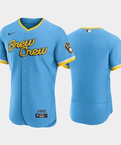2022-23 City Connect Milwaukee Brewers Jersey - Powder Blue - Robokeg