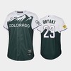 2022-23 City Connect Rockies 23 Kris Bryant Green Youth Jersey - Robokeg