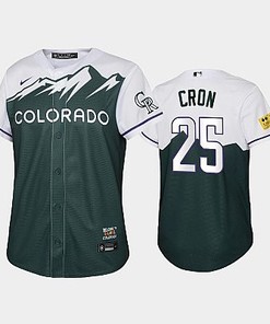 2022-23 City Connect Rockies 25 C.J.Cron Green Youth Jersey - Robokeg