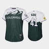 2022-23 City Connect Rockies 41 Chad Kuhl Green Youth Jersey - Robokeg