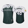 2022-23 City Connect Rockies 48 German Marquez Green Youth Jersey - Robokeg