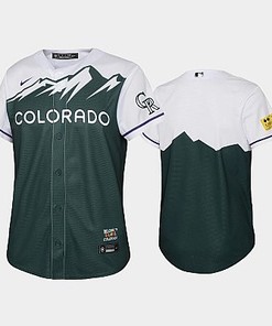 2022-23 City Connect Rockies Green Youth Jersey - Robokeg
