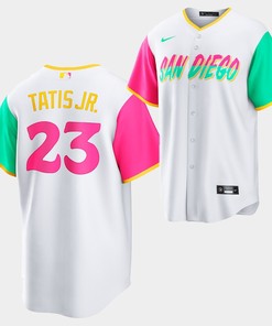 2022-23 City Connect San Diego Padres Fernando Tatis Jr. 23 White Jersey - Robokeg