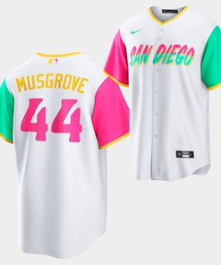2022-23 City Connect San Diego Padres Joe Musgrove 44 White Jersey - Robokeg