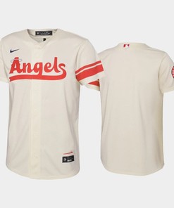 2022-23 City Connect Youth Los Angeles Angels Jersey - Cream - Robokeg