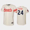 2022-23 City Connect Youth Los Angeles Angels Kurt Suzuki 24 Kurt Suzuki Jersey - Cream - Robokeg